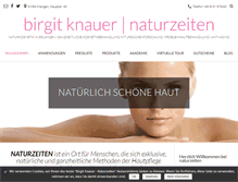 Tablet Screenshot of naturzeiten.com